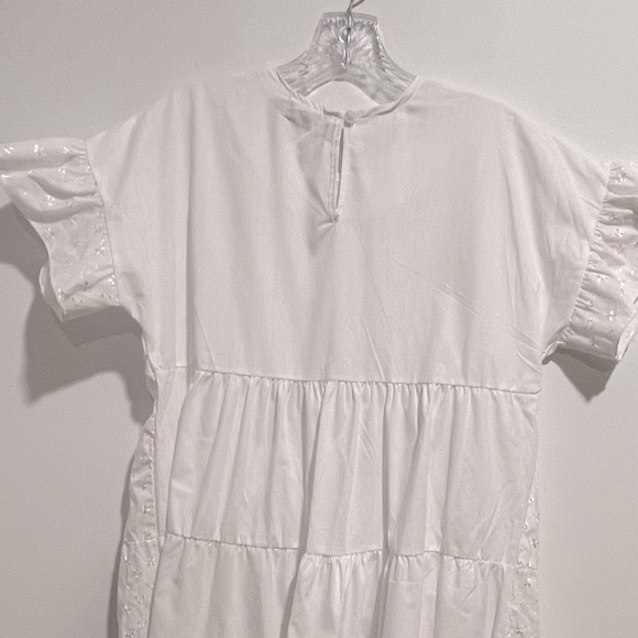 PRETTY LITTLE THING White Broderie Anglaise Smock Dress - Picture 10 of 12